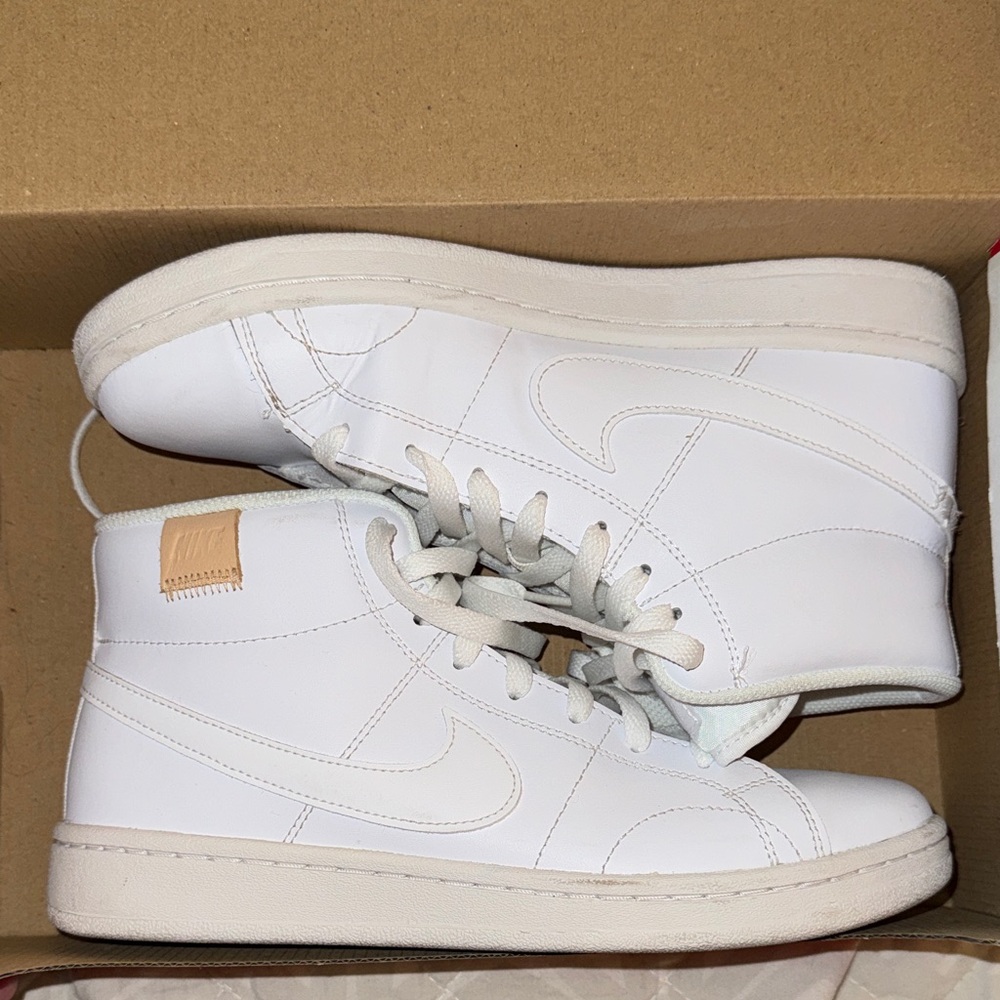 Nike Women’s White Court Royale Mid-Rise Sneakers
